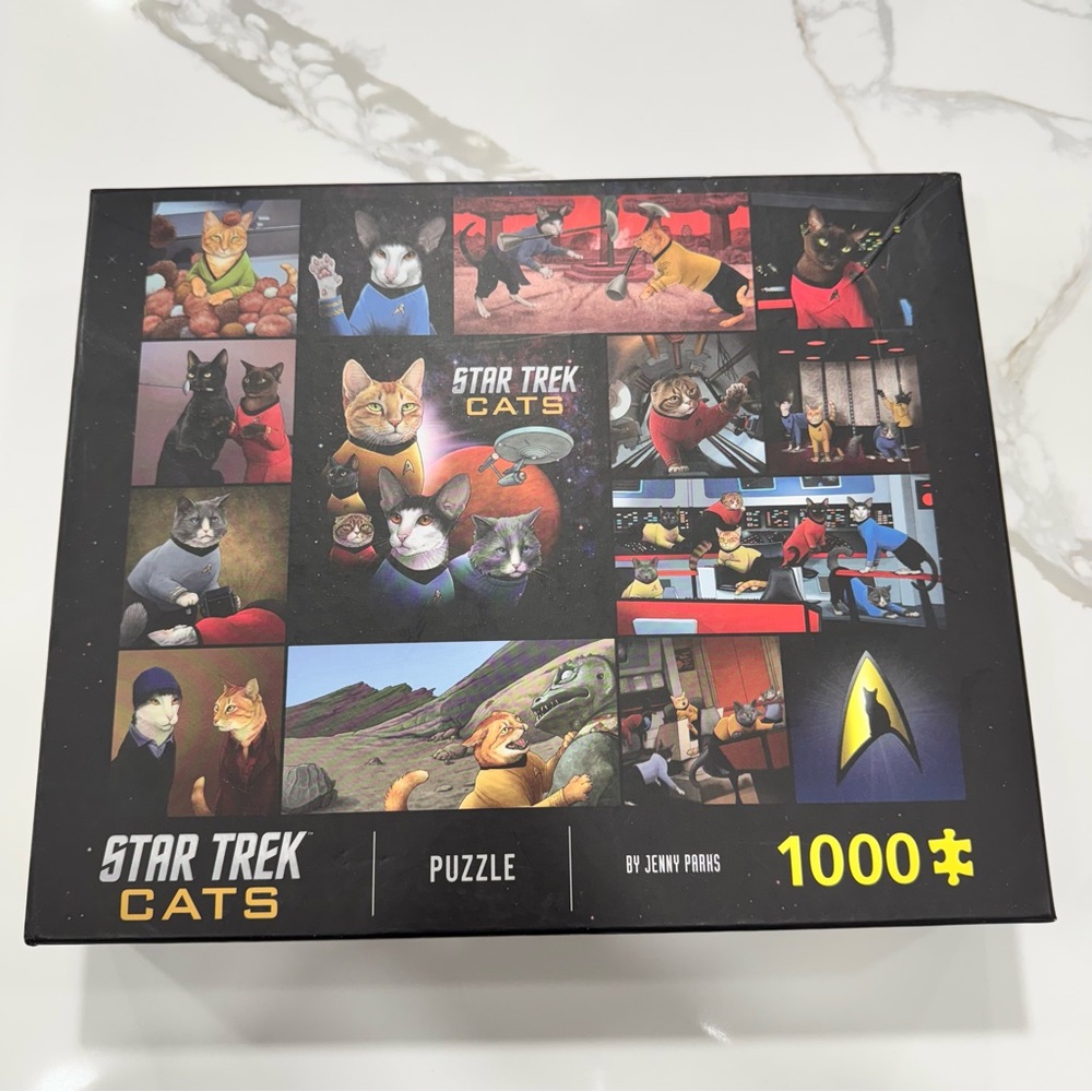 Star‎ Trek Cats Collage Jenny Parks 1000 Piece Jigsaw Puzzle Sci Fi Chronicle